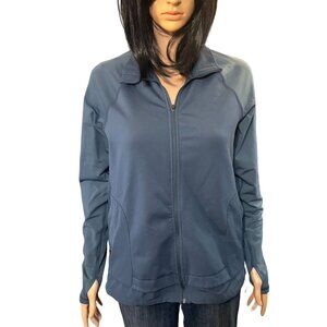 (5 for $25) C9 Champion Full Zip Blue Track Cardio Running Jacket size Small